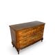Italian art deco burl walnut chest of drawers, 1930s/1940s