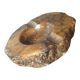 Brown alabaster ashtray