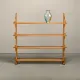 Shelf in Brutalist Henning Kjærnulf or Arts and Crafts style solid Oak 1960