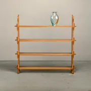 Shelf in Brutalist Henning Kjærnulf or Arts and Crafts style solid Oak 1960