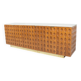 Contemporary Sideboard, Wood and Travertine, Italy