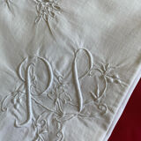 PS embroidered pillowcase