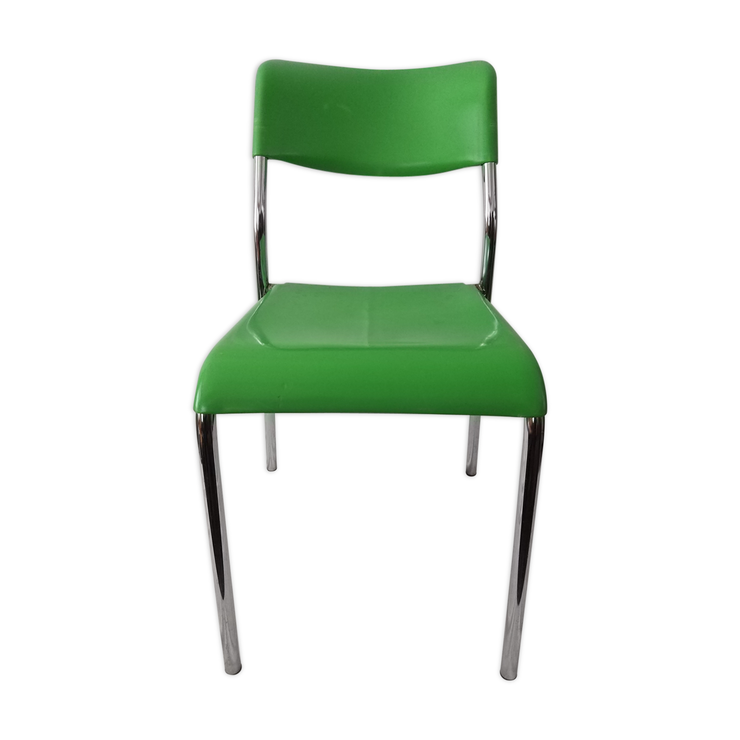 6 vintage MULLCA Green Apple chairs