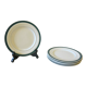 6 dessert plates in half porcelain
