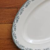 Plat ovale en terre de fer Salins