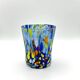 Set of 6 blown glass glasses with Murano murrine.