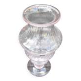 Share crystal vase signed sevres pink color