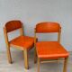 2 chaises enfant vintage bois