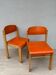 2 vintage wooden children's chairs