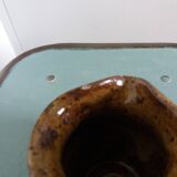 Stoneware pitcher signed cg