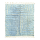 Berber Moroccan Mrirt blue wool rug