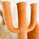Moroccan raw terracotta candle holder
