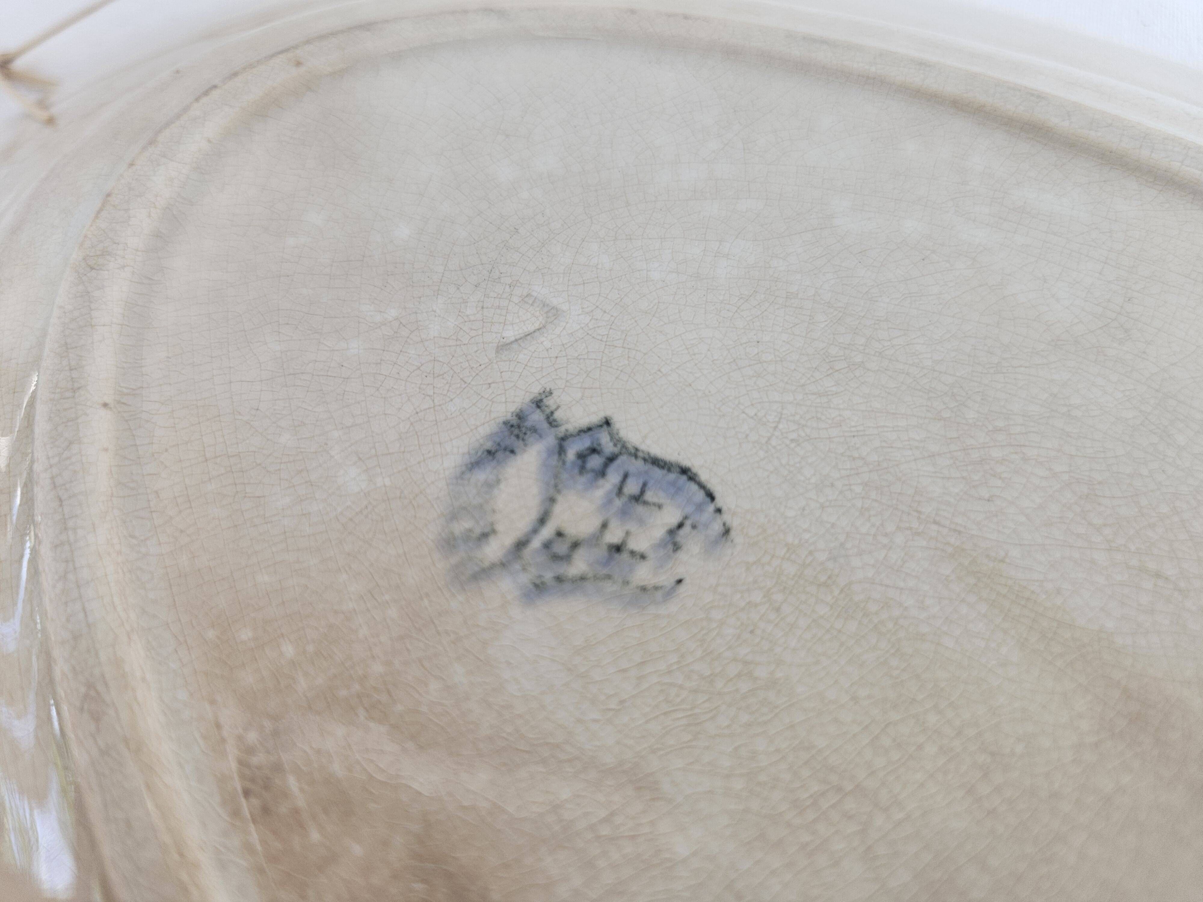 Old oval dish Pexonne FF – Ironstone