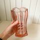 Art Deco Style Pink Glass Vase