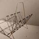 Vintage gold metal and black scoubidou magazine holders