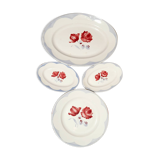 Lot of 4 dishes Digoin style