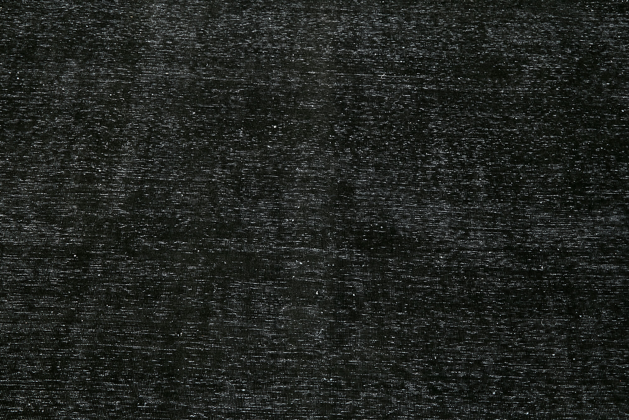 Hand-knotted persian overdyed 1970s 291 cm x 400 cm black wool carpet