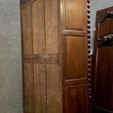 Louis III hunting lodge library in walnut and oak around 1850