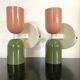 Pair of double-lit wall lights