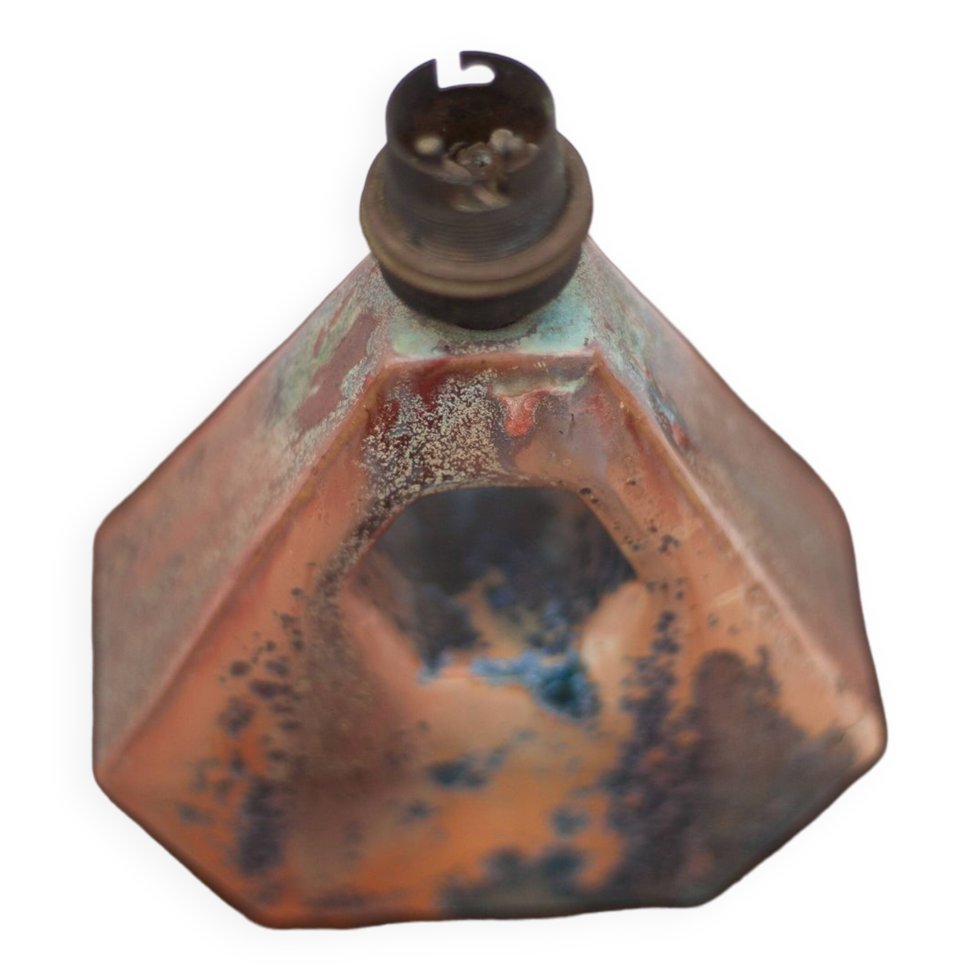 Vintage lamp, crystallized sandstone lamp, table lamp, bedside lamp, art deco, pottery, 50's