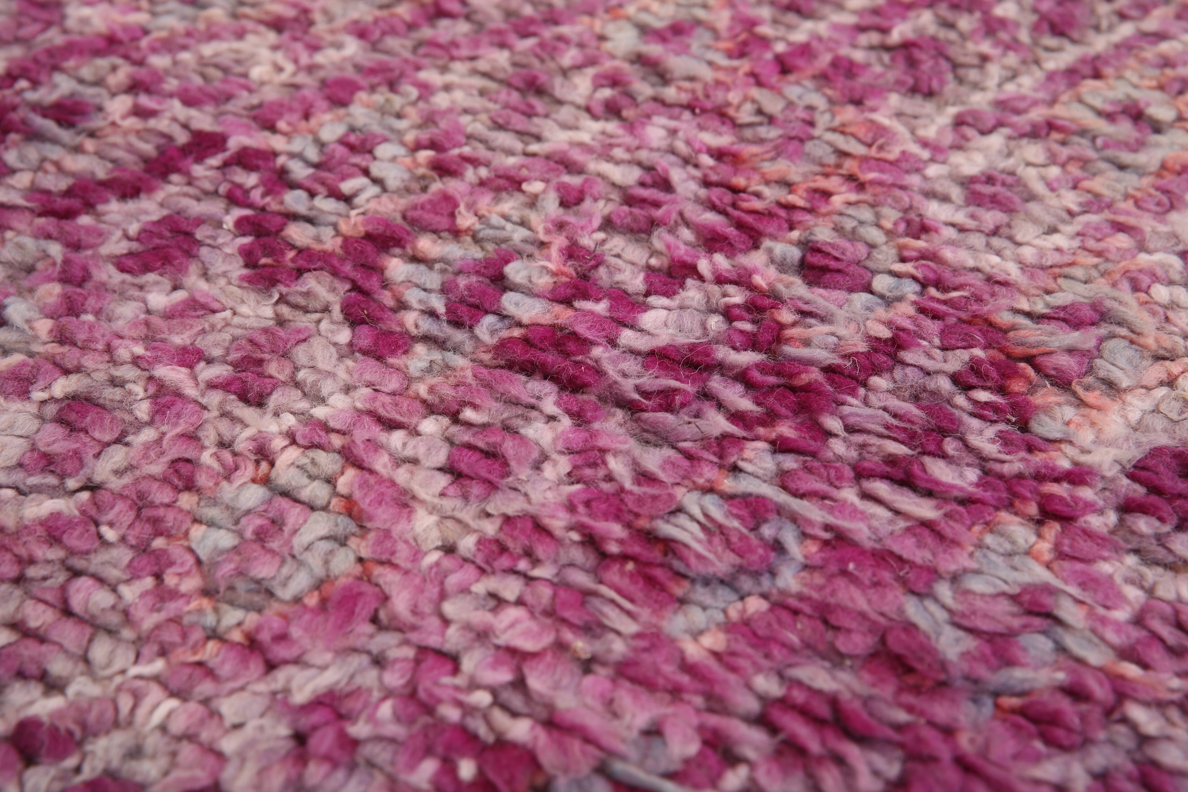 Purple Vintage Moroccan Rug 184 x 294 cm - Handmade Berber Rug - Wool Rug