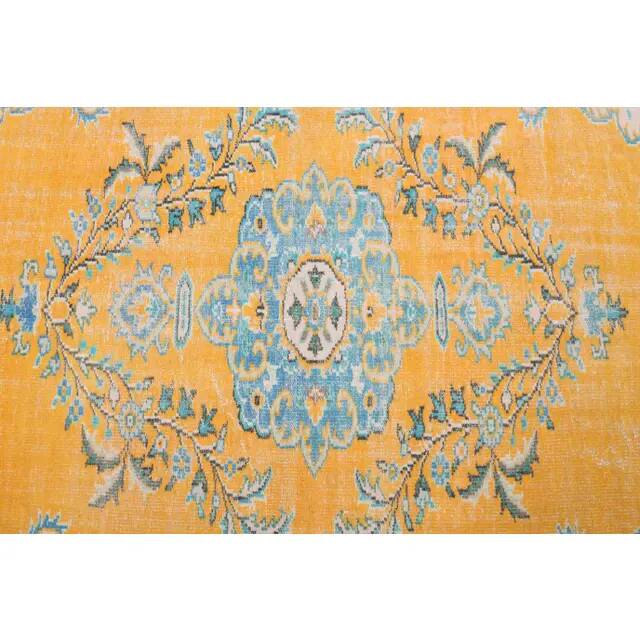 1970s Vintage Turkish Hand-Knotted Wool Cotton Brown Area Rug 176x274