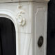 Cheminée de style Louis XV en marbre blanc de Thassos vers 1880