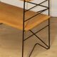 Etagère vintage en métal et chêne, 1960
