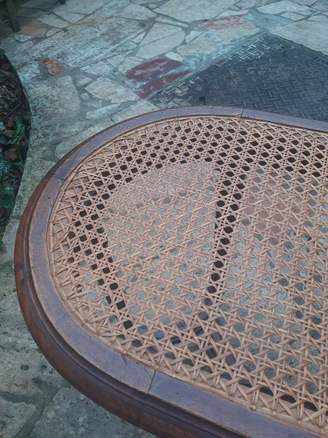 Cannes Louis XVI style wooden bench