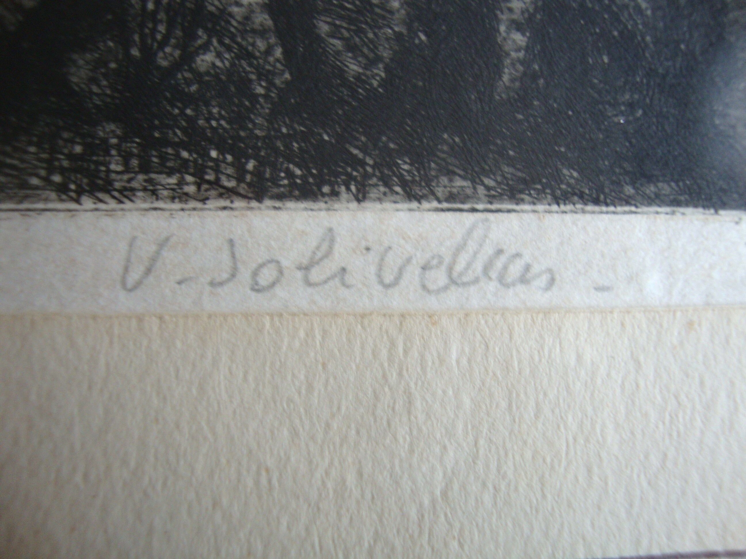 Engraving artist's proof located and signed