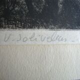 Gravure épreuve d'artiste située et signée