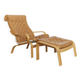 Nobuo Nakamura Armchair and Pouf 'Poem' for IKEA, 1977