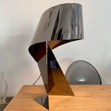 Ribbon Design Claire Norcross limited edition chrome brown table lamp