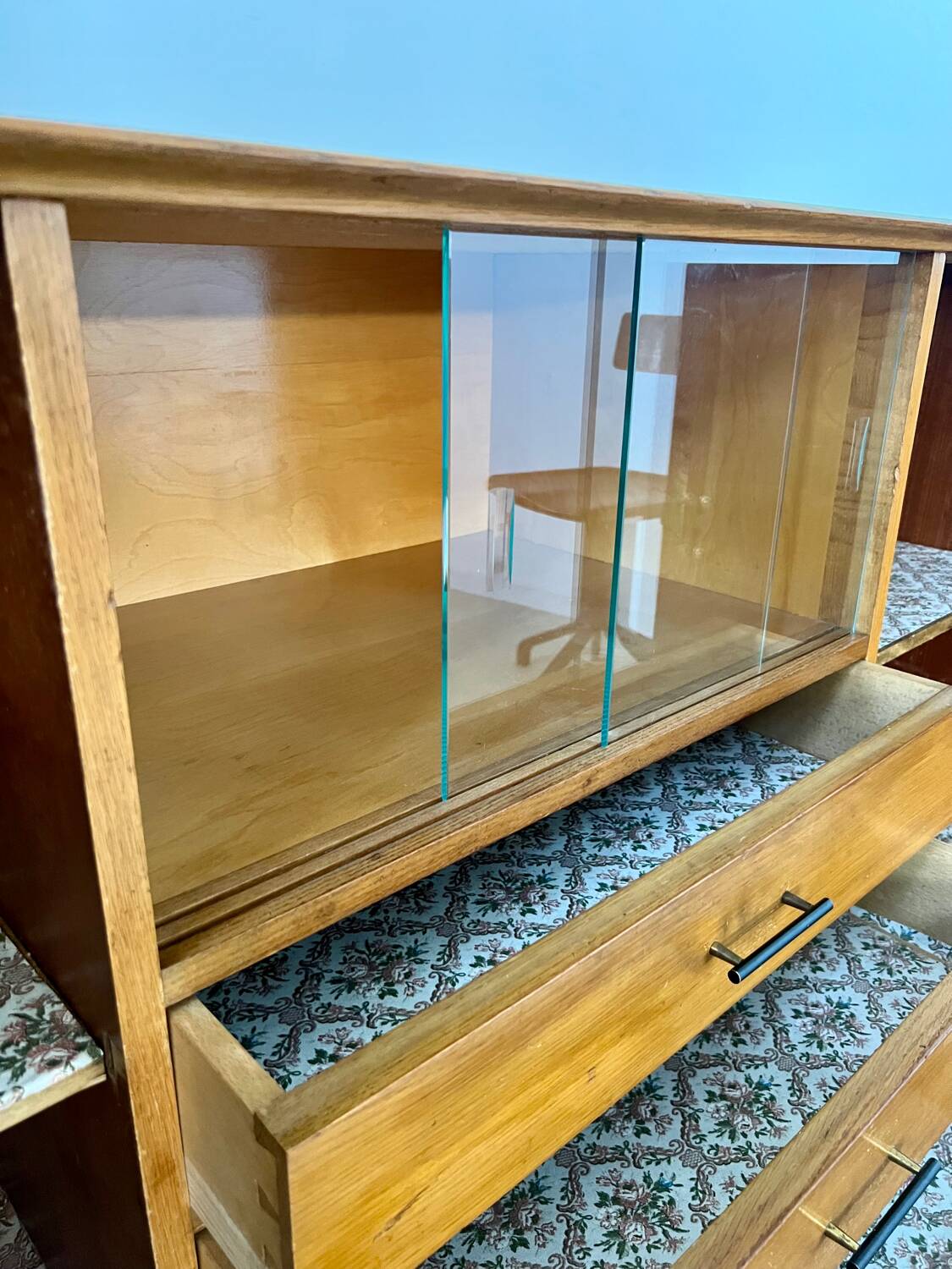 Old oak sideboard from the 50s, reconstruction period