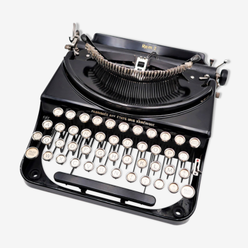 Machine à écrire remington rem 2 noire usa révisée ruban neuf