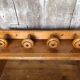 Old turned wooden coat hook