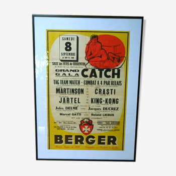 Affiche de Catch 'Grand Gala Catch' des années 50