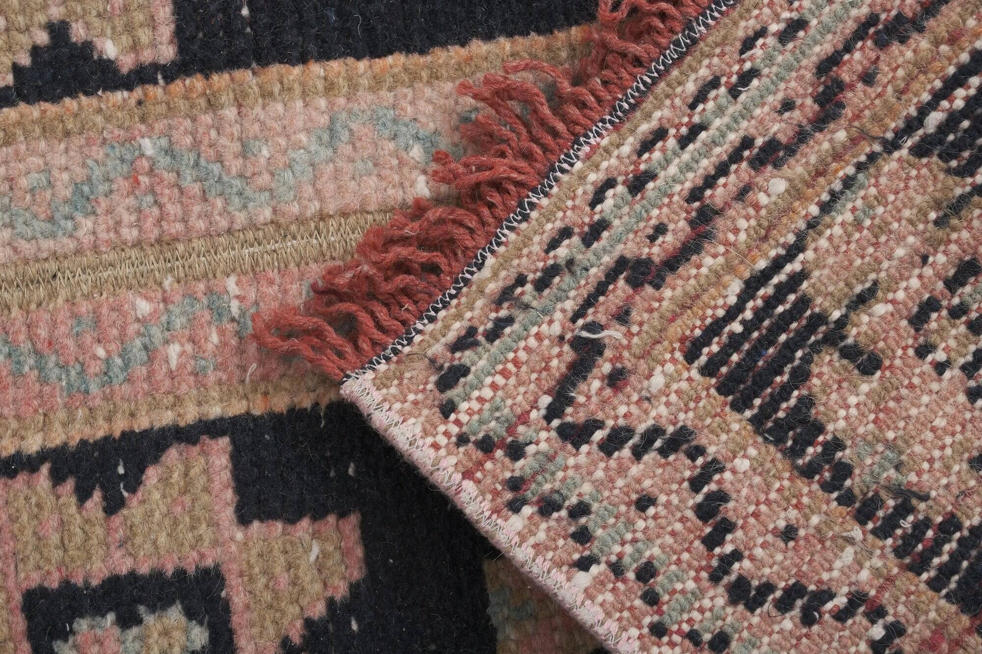 Vintage Turkish hallway rug 51x681 cm
