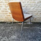 Wooden and fabric shell chairs