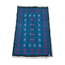 Blue carpet in wool 195x110cm