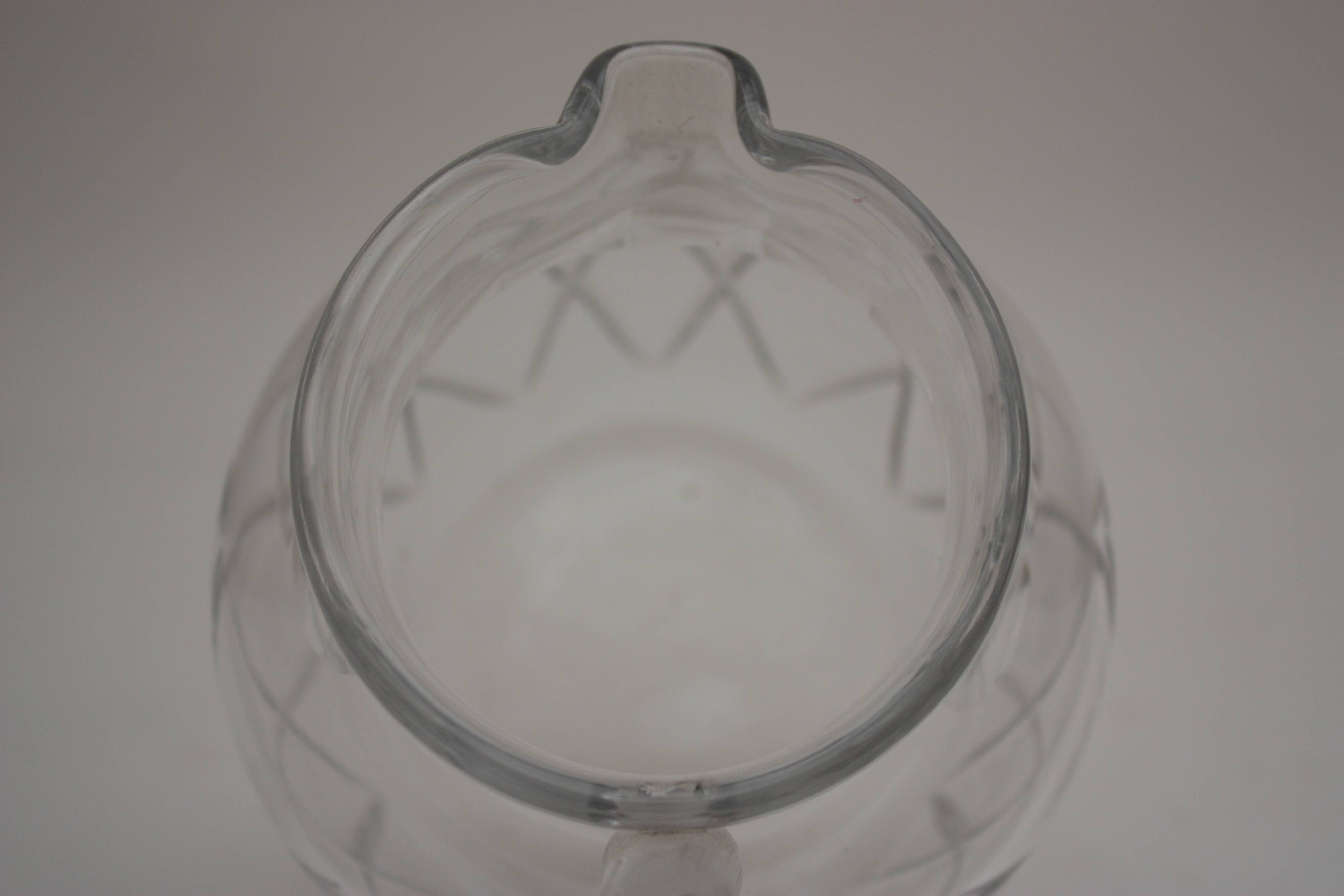 Argental crystal water pitcher or jug