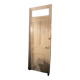 Haussmannian door 83x220.5cm with an old glazed transom frame.