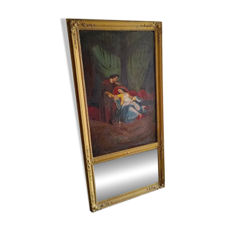 Orientalist overmantel mirror