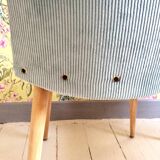 Trio of Scandinavian velvet chairs