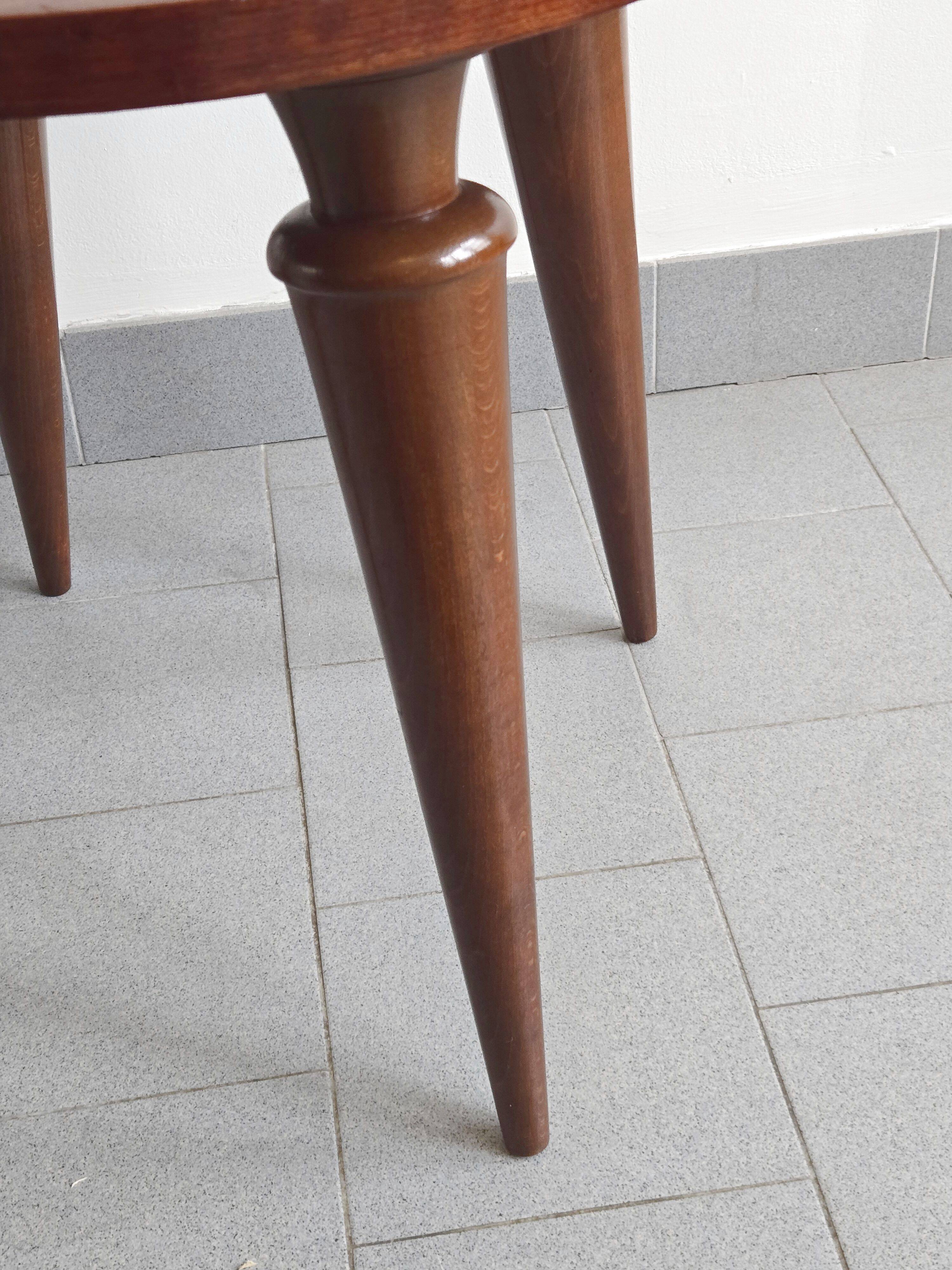 Vintage 1940s pedestal side table