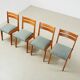 Jens Risom Set of 4 Model 666 Dining Chairs for Knoll U.S.A. 1940s