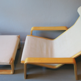 Armchair with footrest Ilmari Lappalainen for Asko