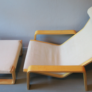 Armchair with footrest Ilmari Lappalainen for Asko