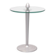 Post Modern Round Glass side table 1980s