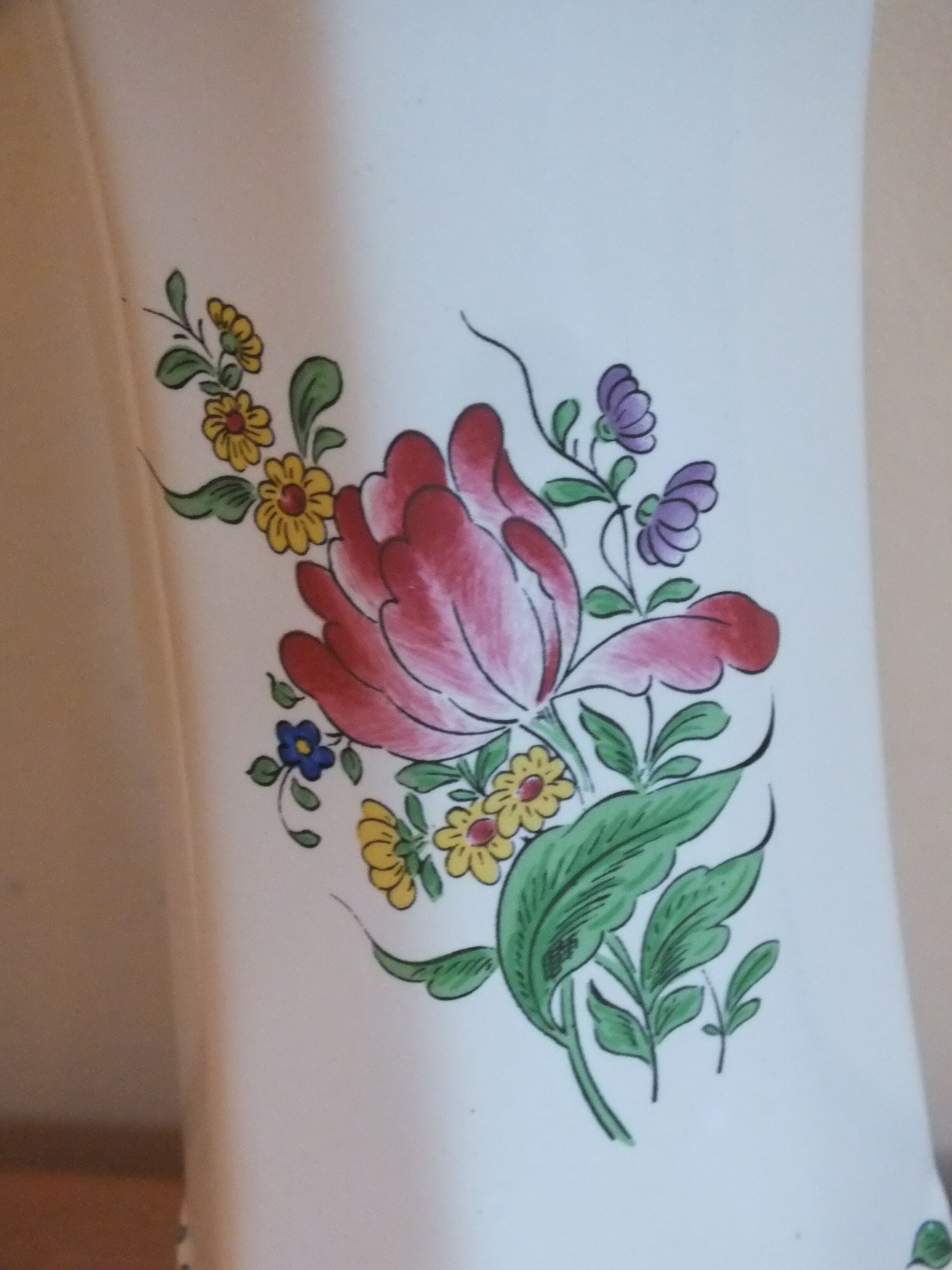 Earthenware vase of St Clement KG Lunéville decoration street lamp